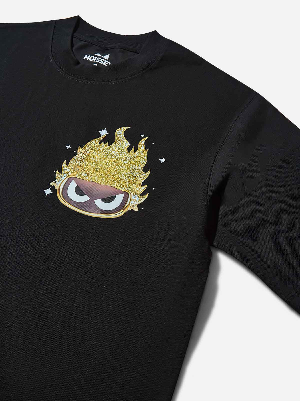 Noissey - Little Fire Man Golden IP Print 350g  High quality T-shirt