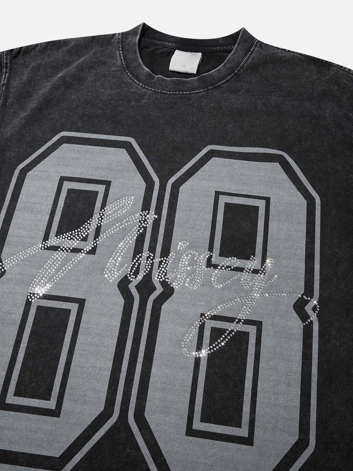 88 Noissey Diamond Wash Print T-shirt