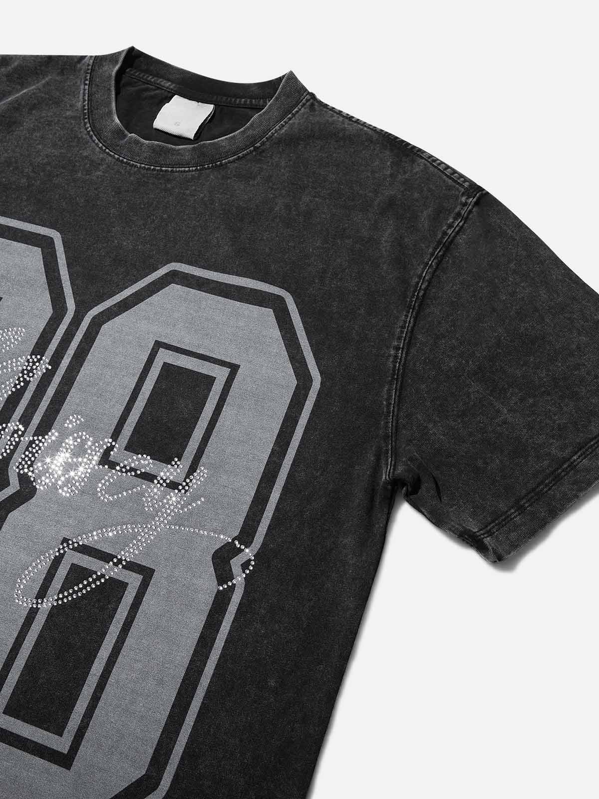 88 Noissey Diamond Wash Print T-shirt