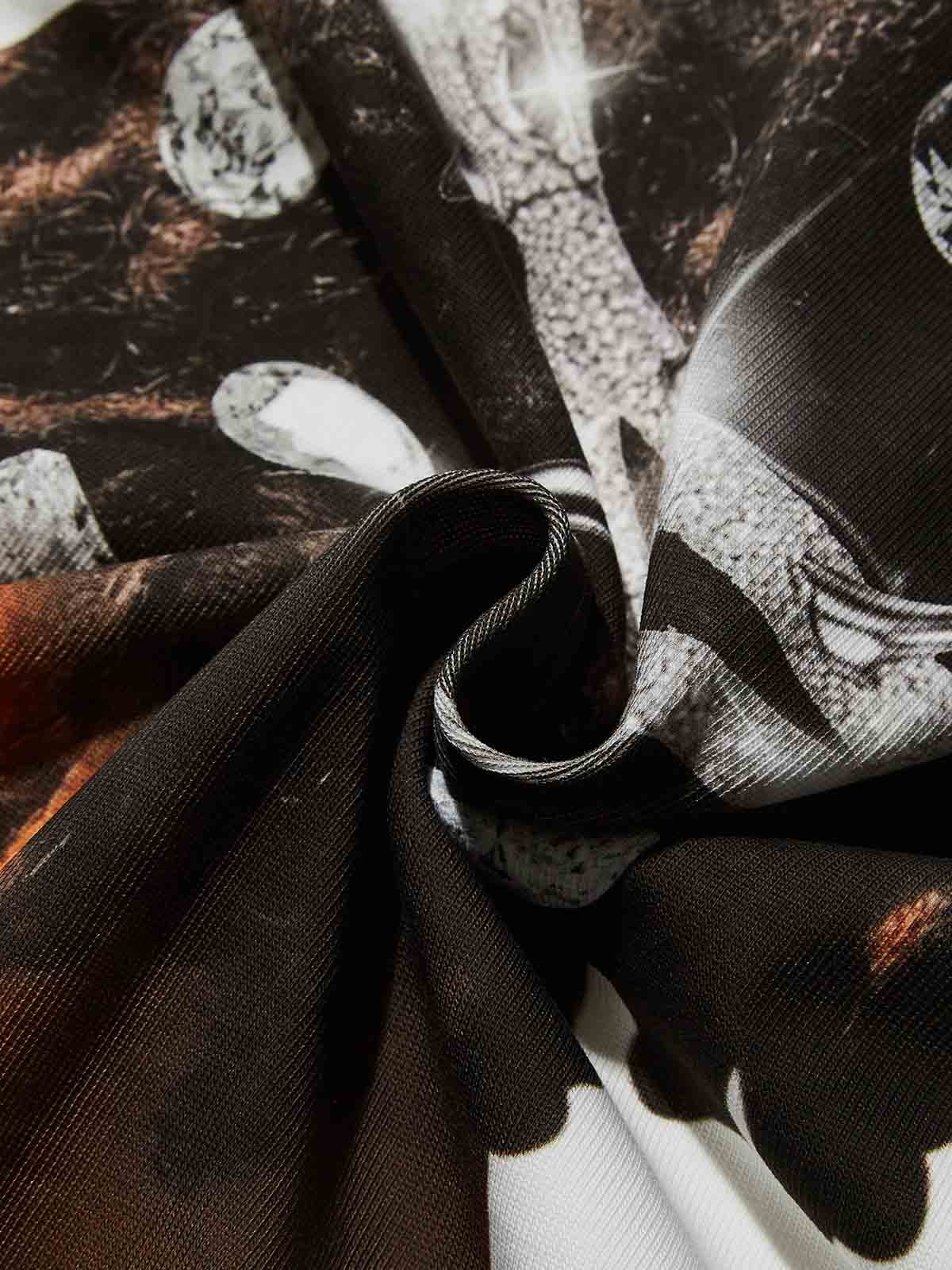 High quality Jesus's Thorn Crown Character Print heavyweight T-shirt