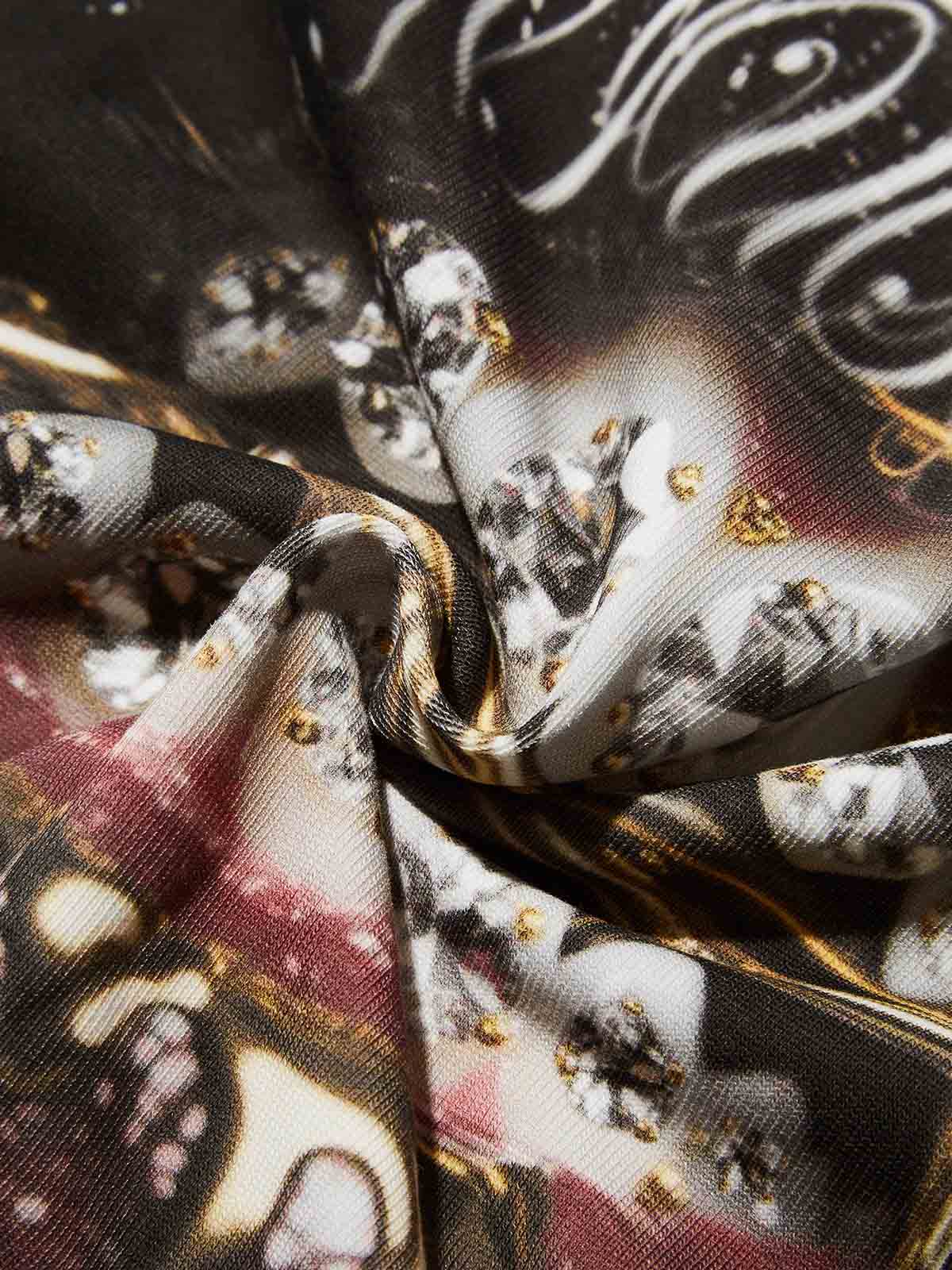 High Quality Thorn Diamond Lips Print 350g T-shirt