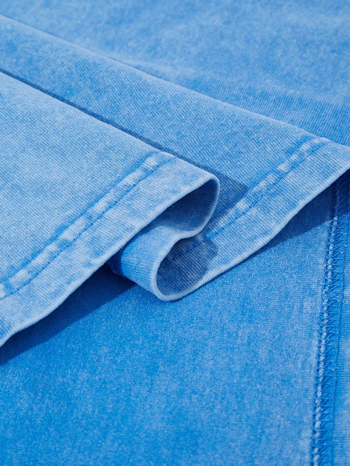 Sapphire Blue Diamond Lip Wash Print T-shirt