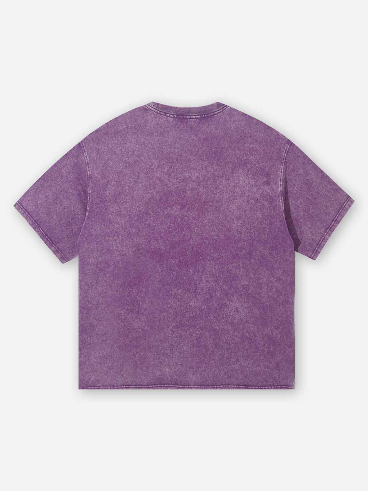 Artistic Grills Purple Washed Print T-shirt
