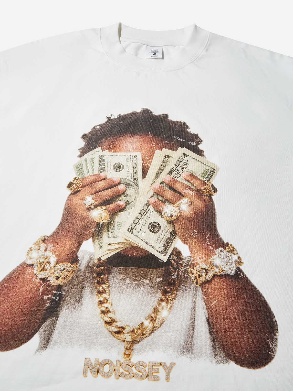 High Quality Wealthy Baby Vintage Print heavyweight T-shirt