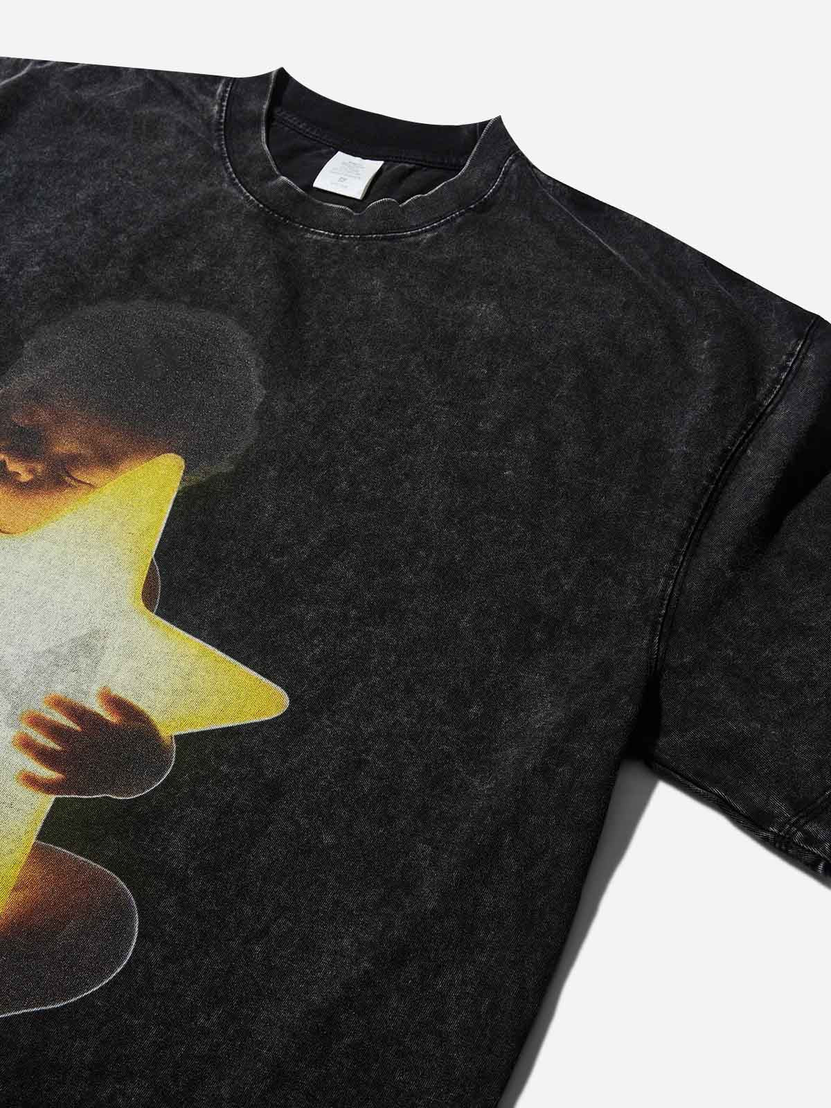 Embrace the stars in the universe print T-shirt