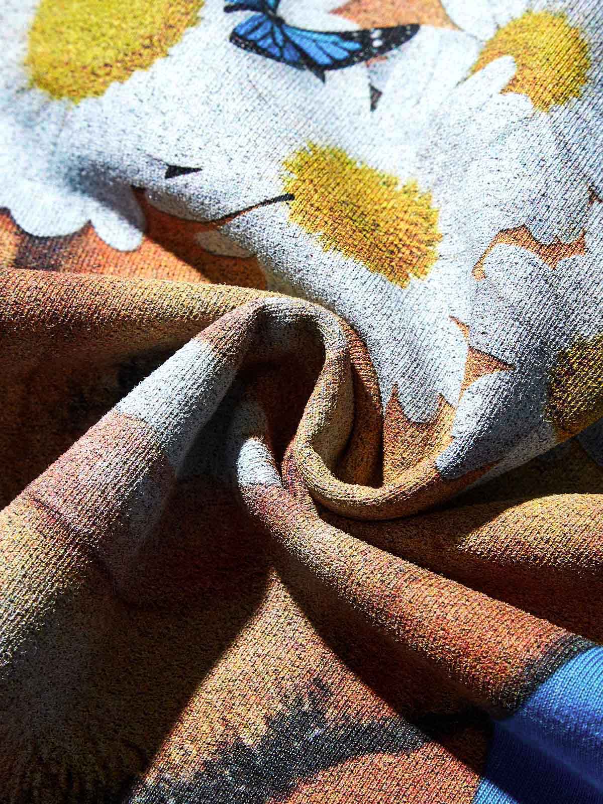 Rap Star Blue Washed Art Print T-Shirt