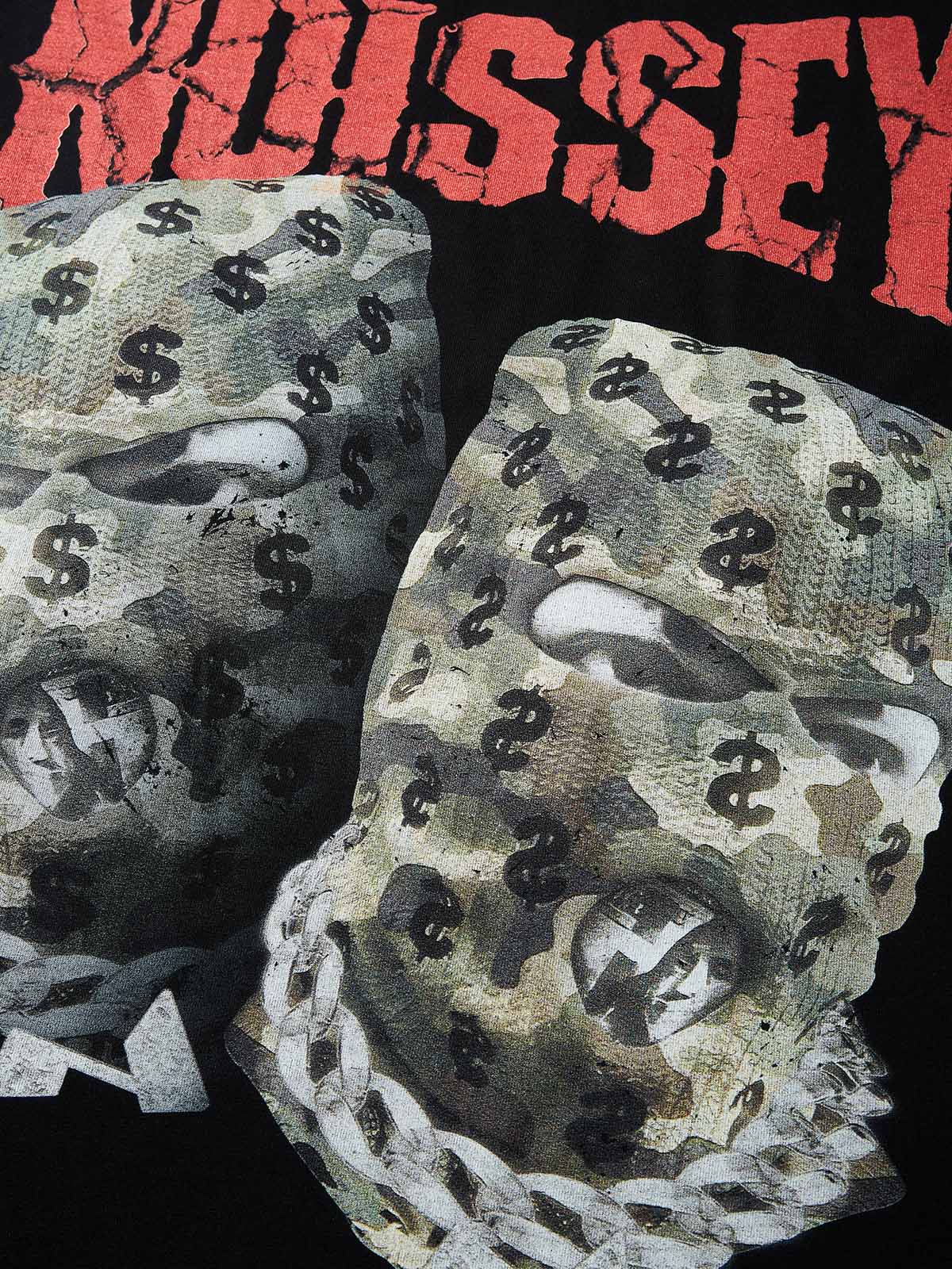 Camo Double Head Mask Print T-shirt