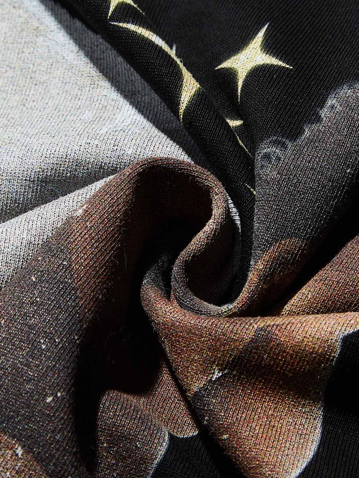 Crying Money Angel Print Boxy Oversized T-shirt