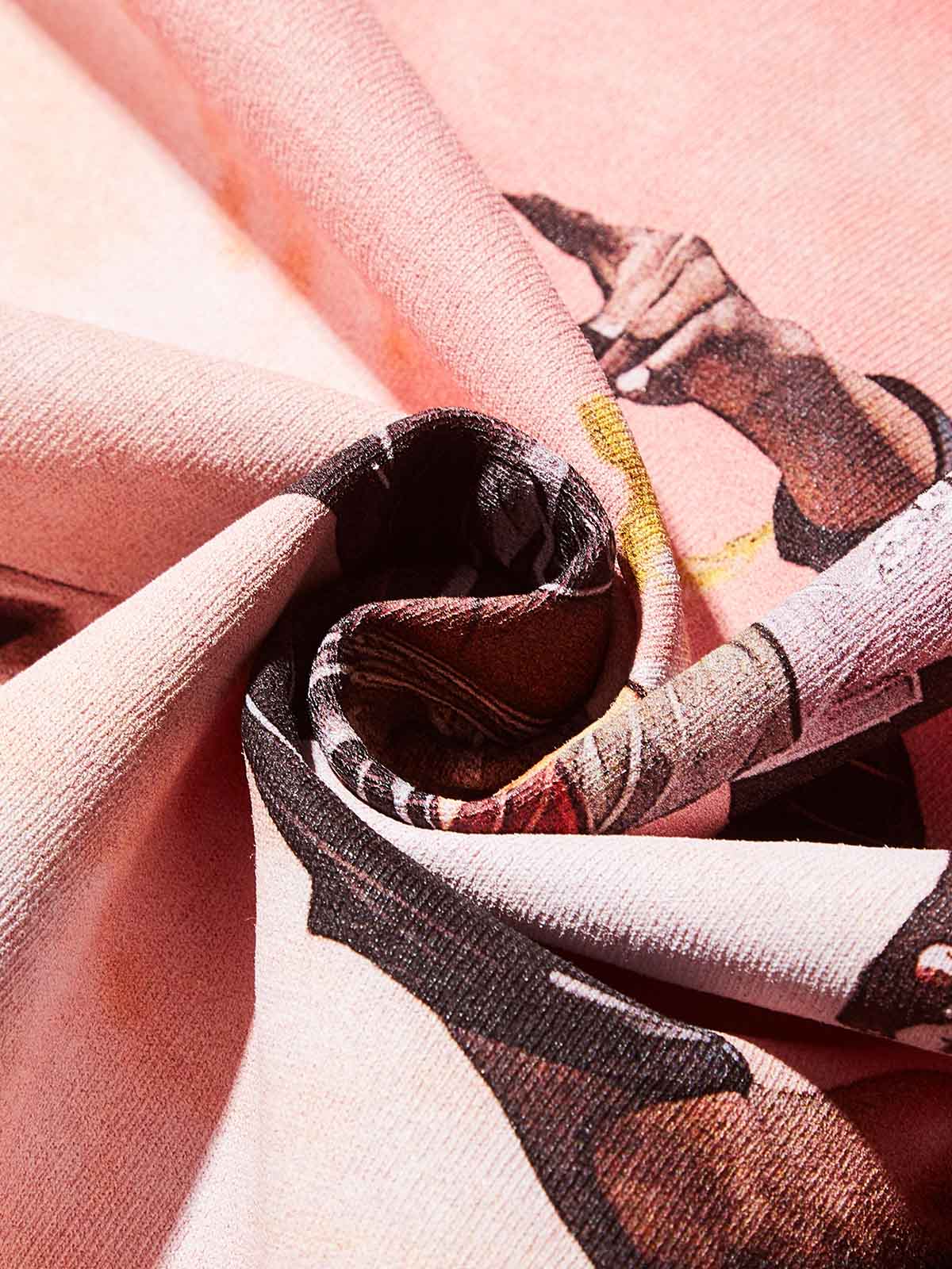 Life & Freedom Collage Washed Print T-Shirt