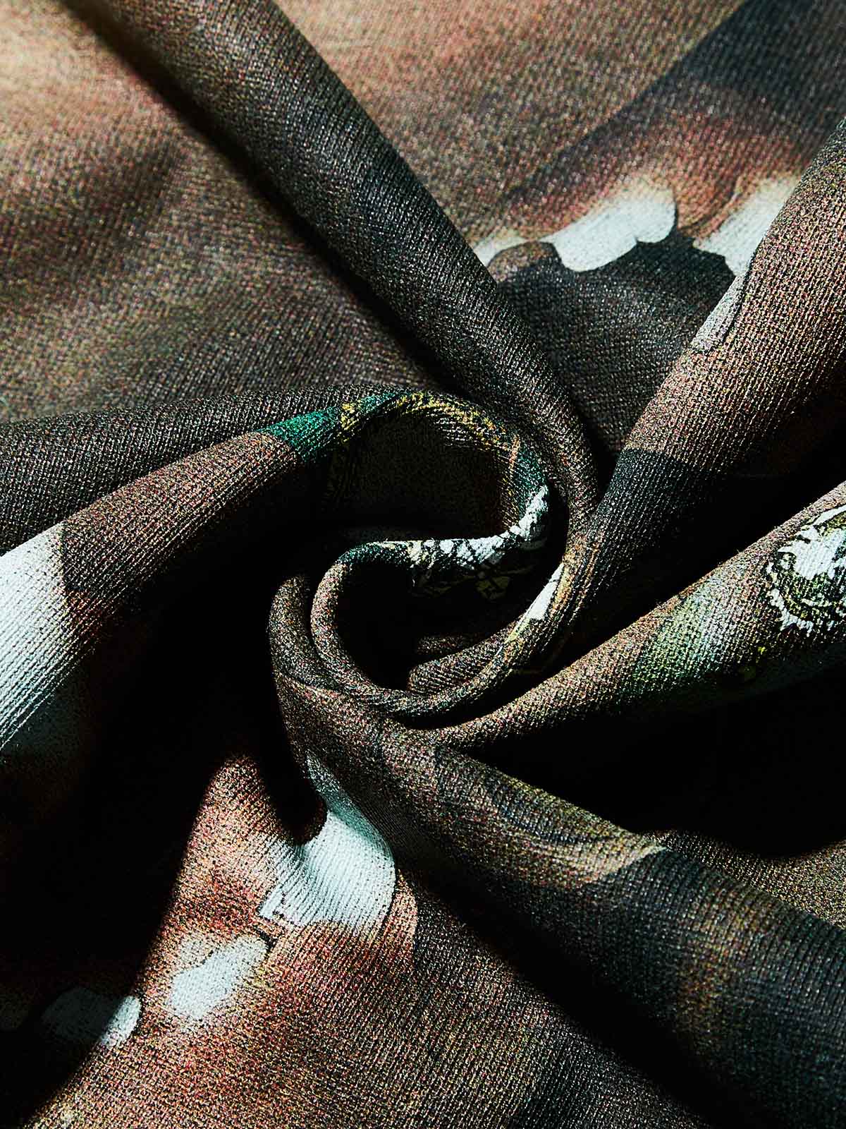 Doberman & Nail Art Personality Print T-shirt