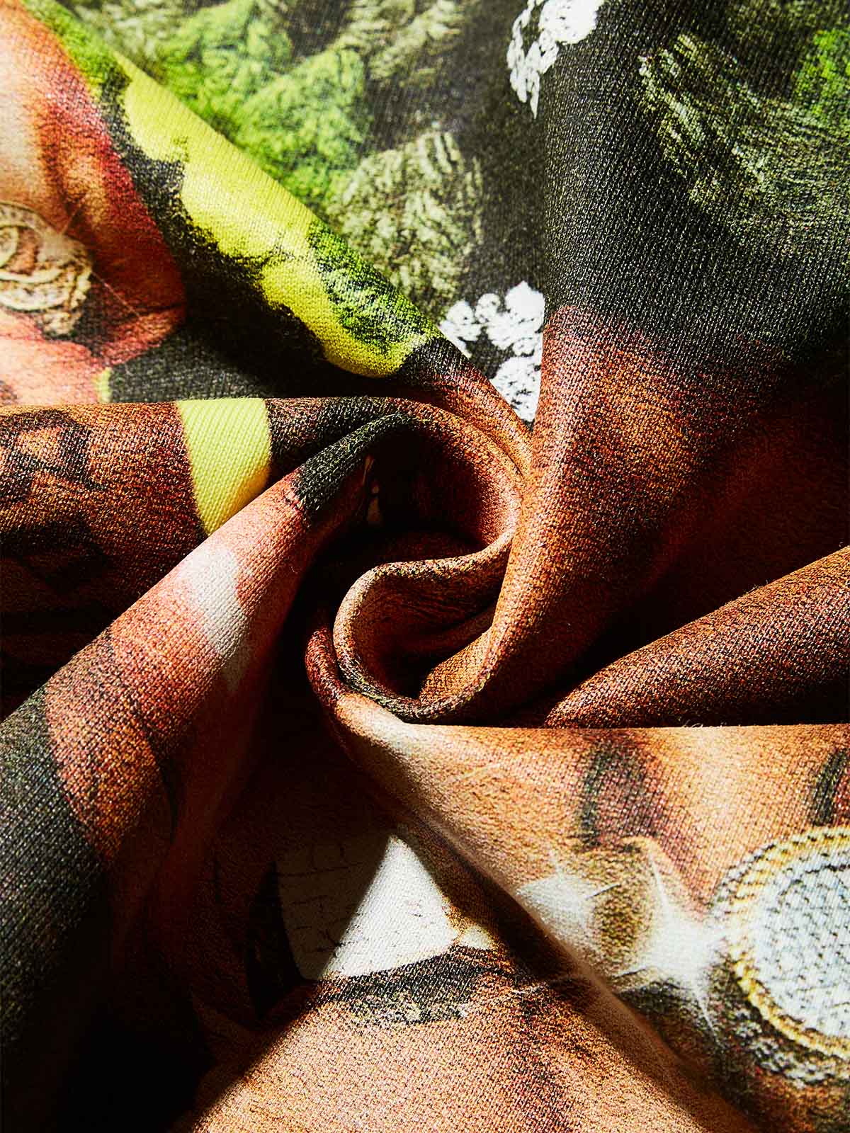 Fluorescent Green Cat Ear Hat Print T-Shirt