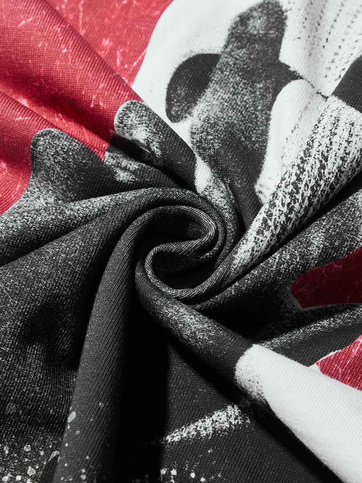 Boxy Oversized T-Shirt with Noissey Balaclava & Marlboro Cigarette Case Print