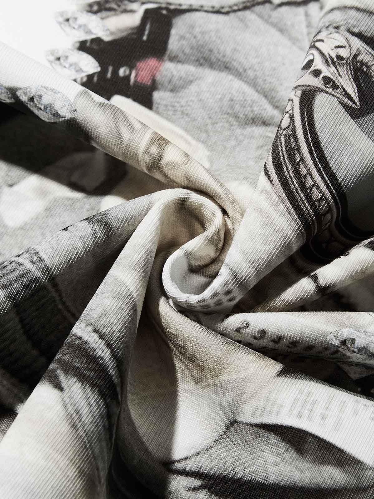 High quality Shattered Collage Masked 350g T-shirt