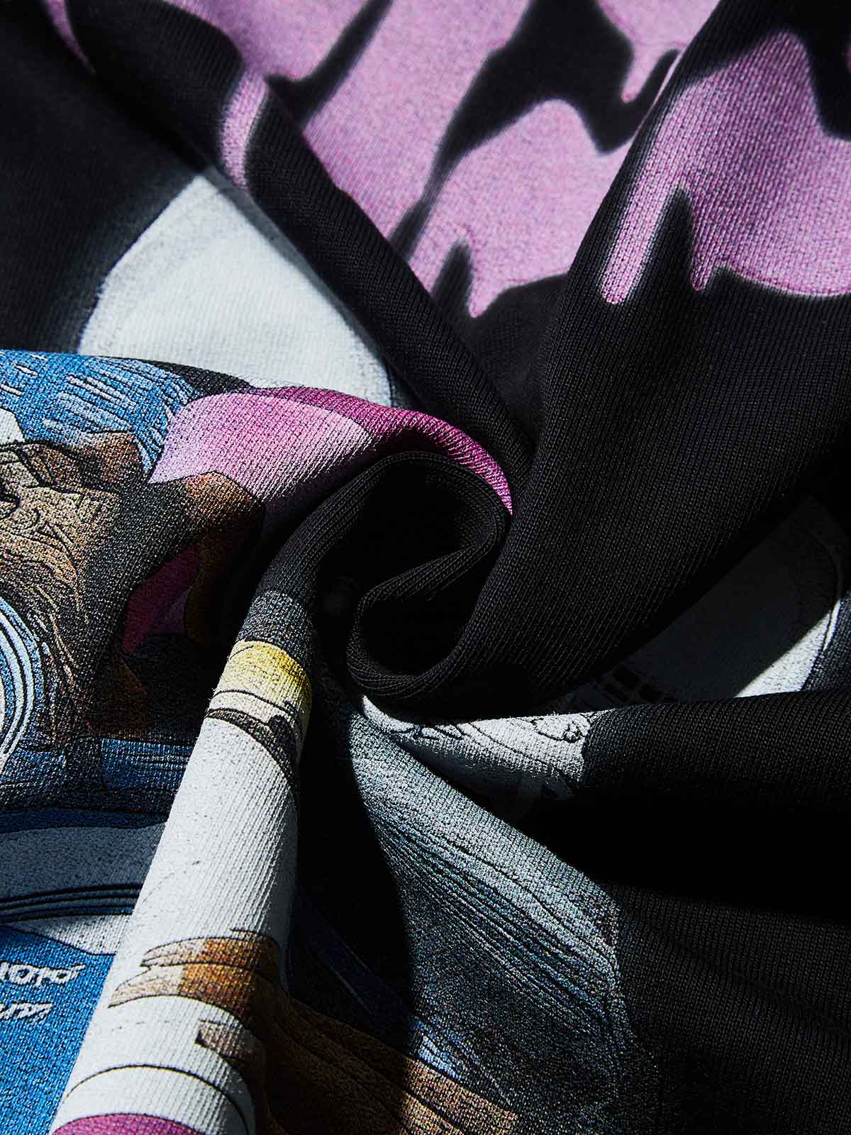 Boxy Oversized T-shirt "First-Person Game Interface Character Print"