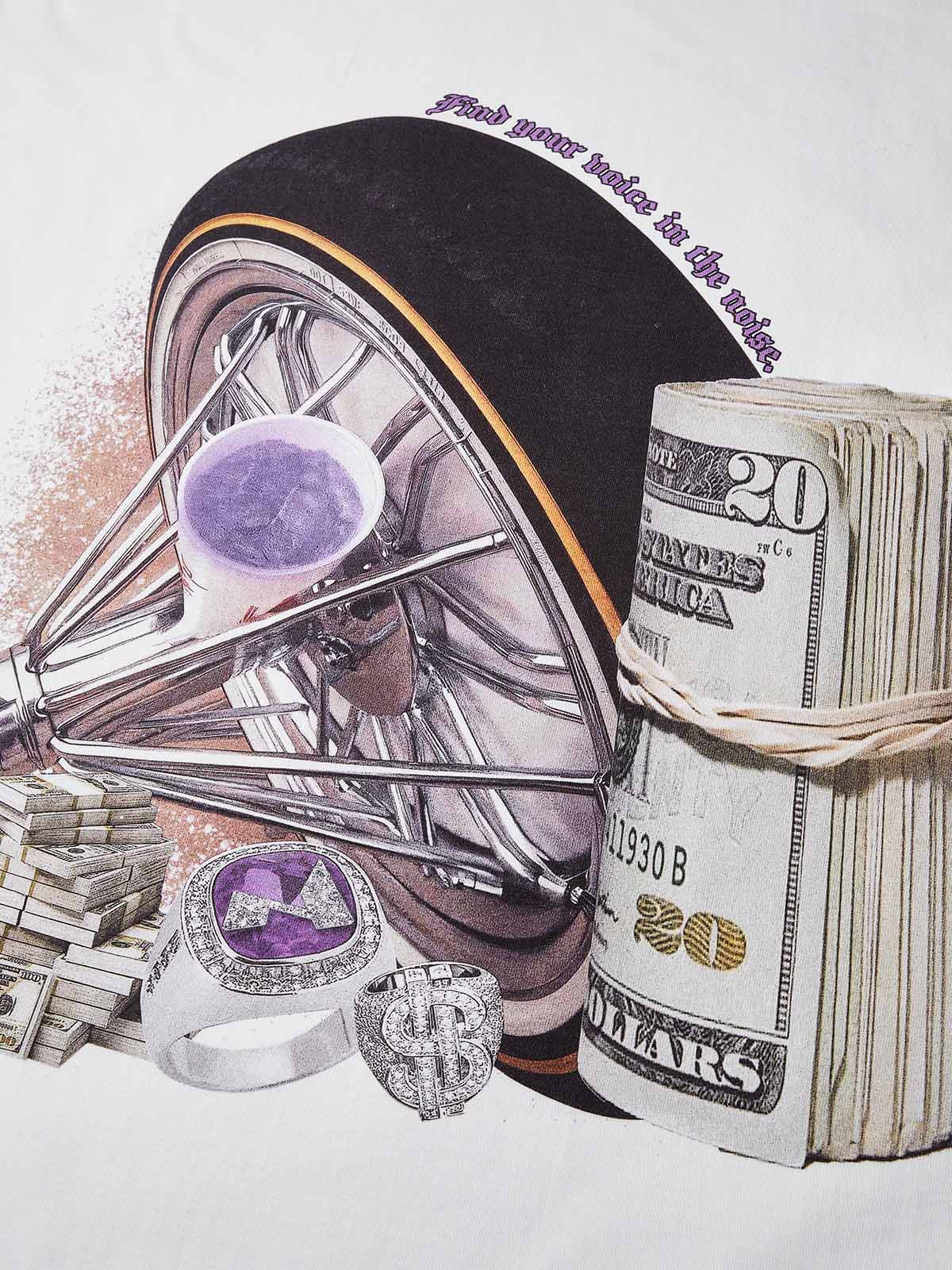 Swangas Art Collage Print T-shirt