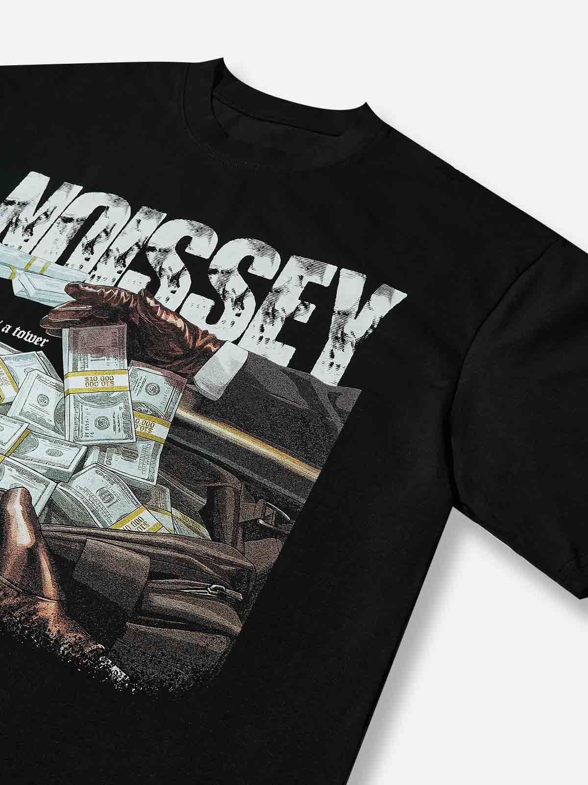 Boxy Oversized T-shirt - "Homie, Money Tall as a Tower" Print