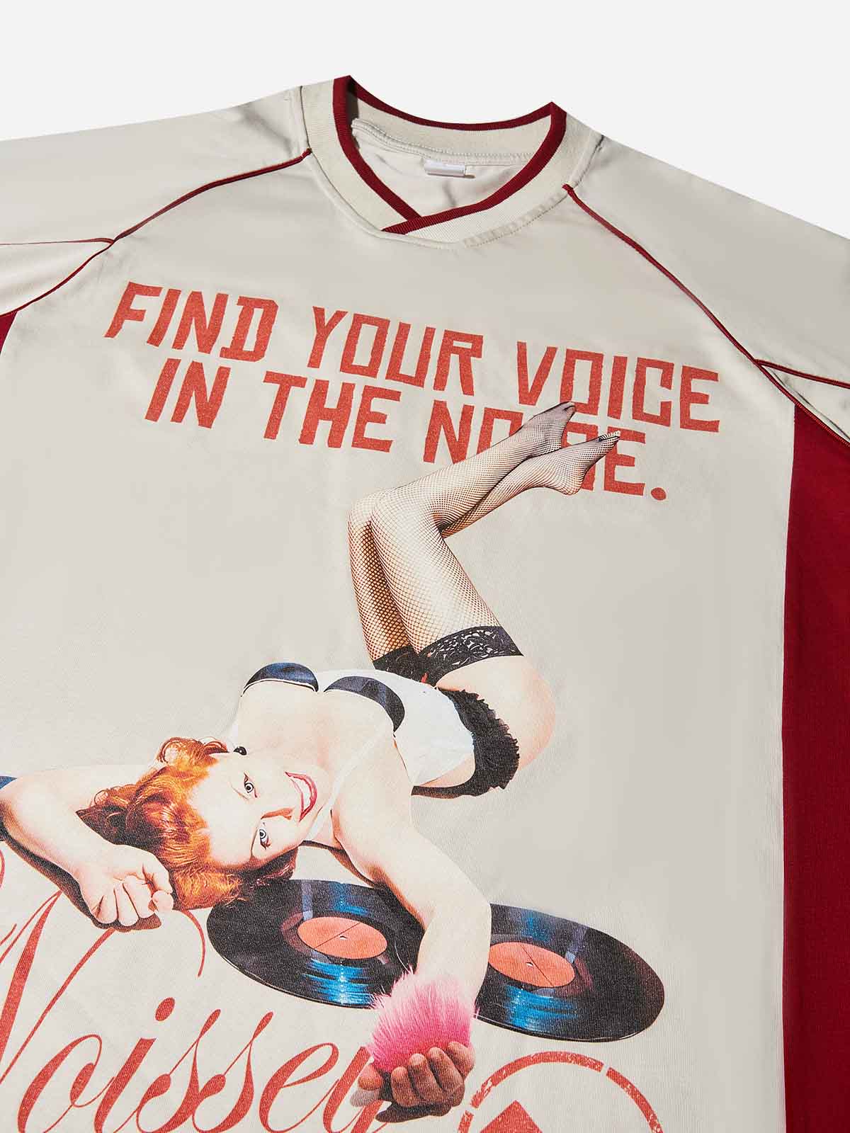 Vintage Poster Character Print T-shirt