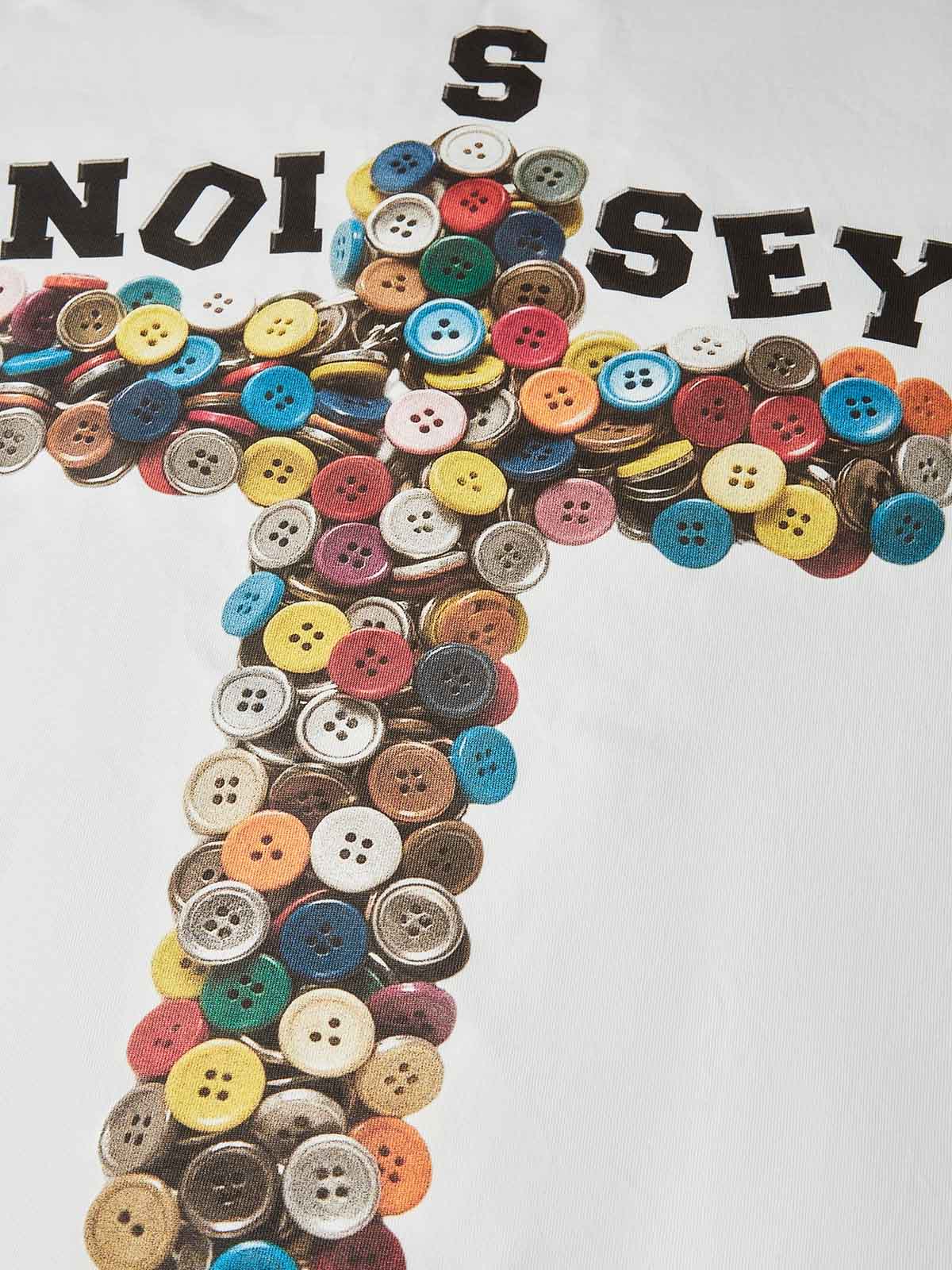Button Cross Print T-shirt