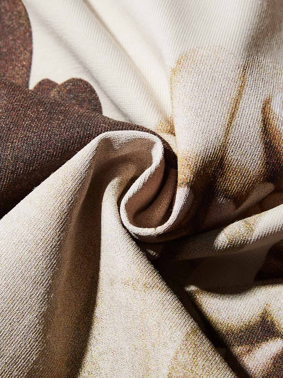 Celebratory Victory Gesture College-Style Print T-shirt