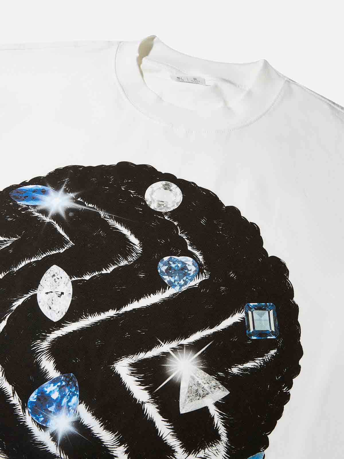 Sports Star Headband Diamond Print T-shirt