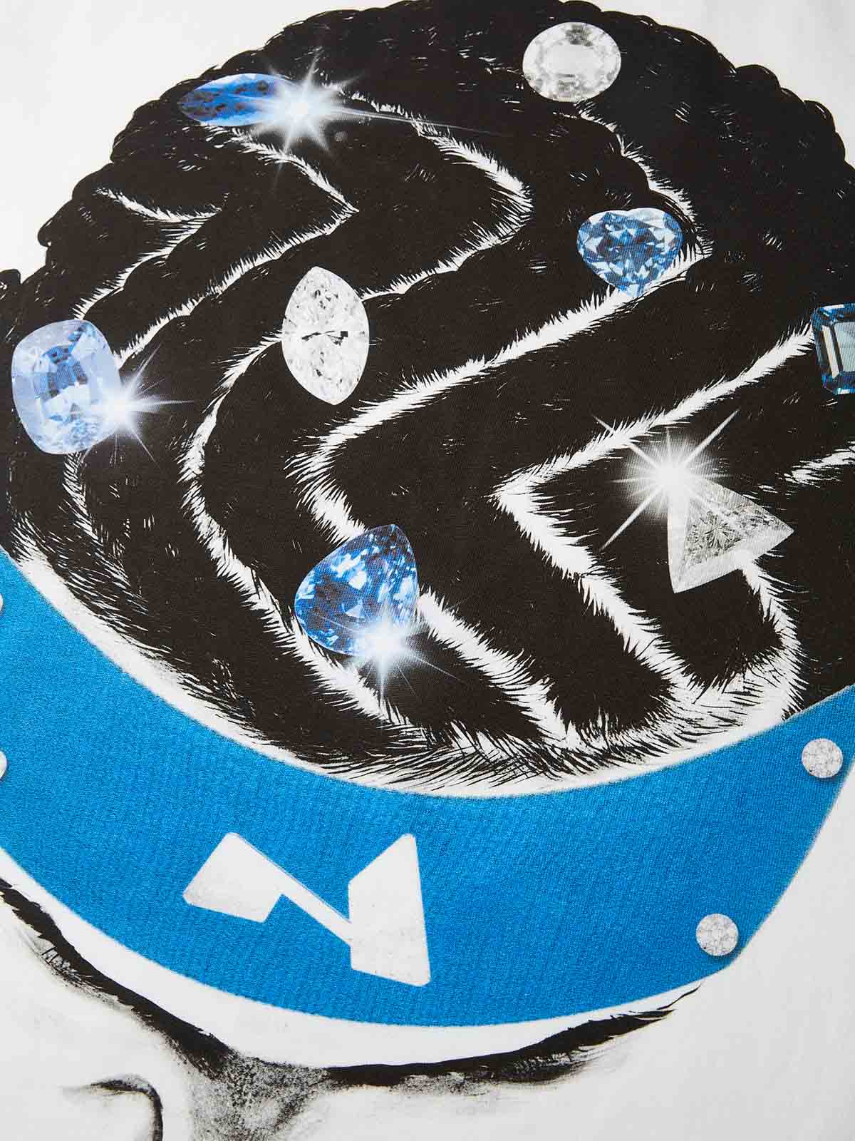 Sports Star Headband Diamond Print T-shirt
