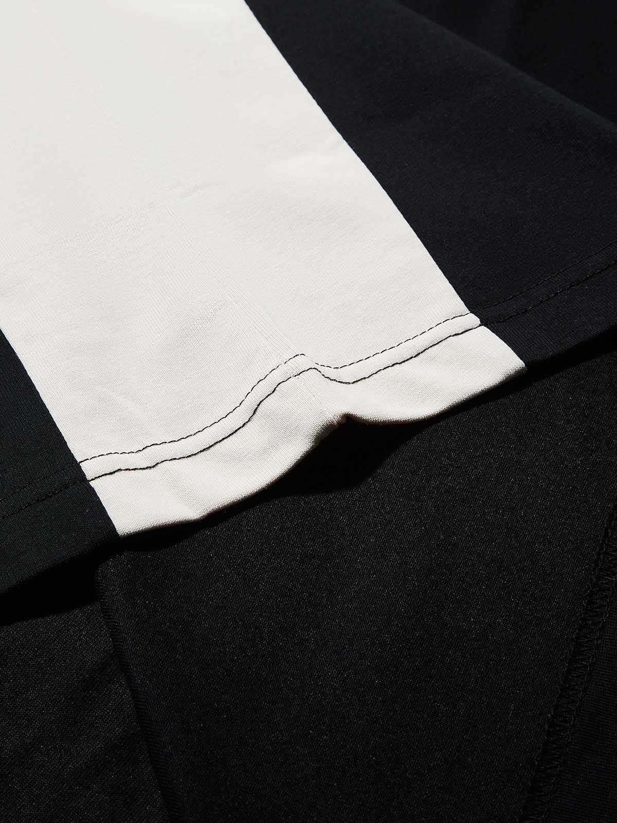 Liquid Metal Teeth Ice Cube Print Preppy Style T-shirt