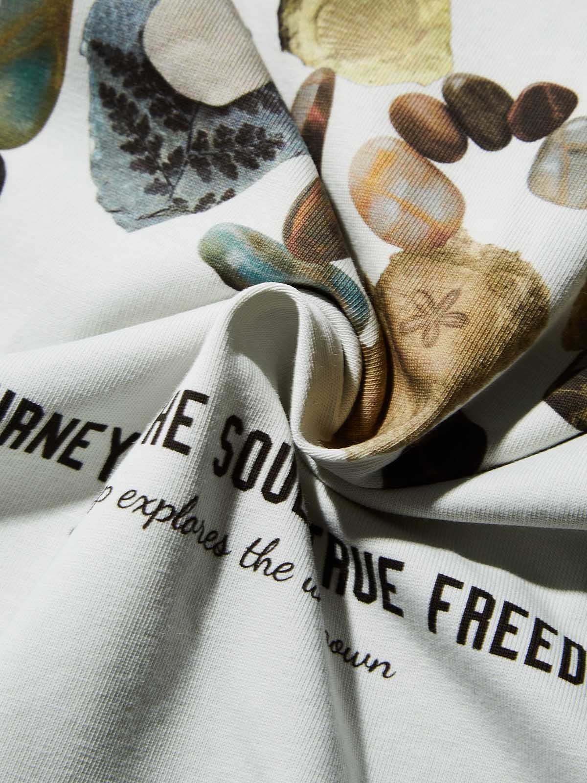 Healing Stone of Nature Logo Light Outdoor Printed T-shirt