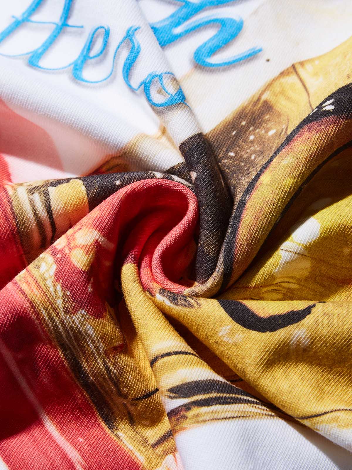 Amber Butterfly Diamond Lollipop Print T-shirt