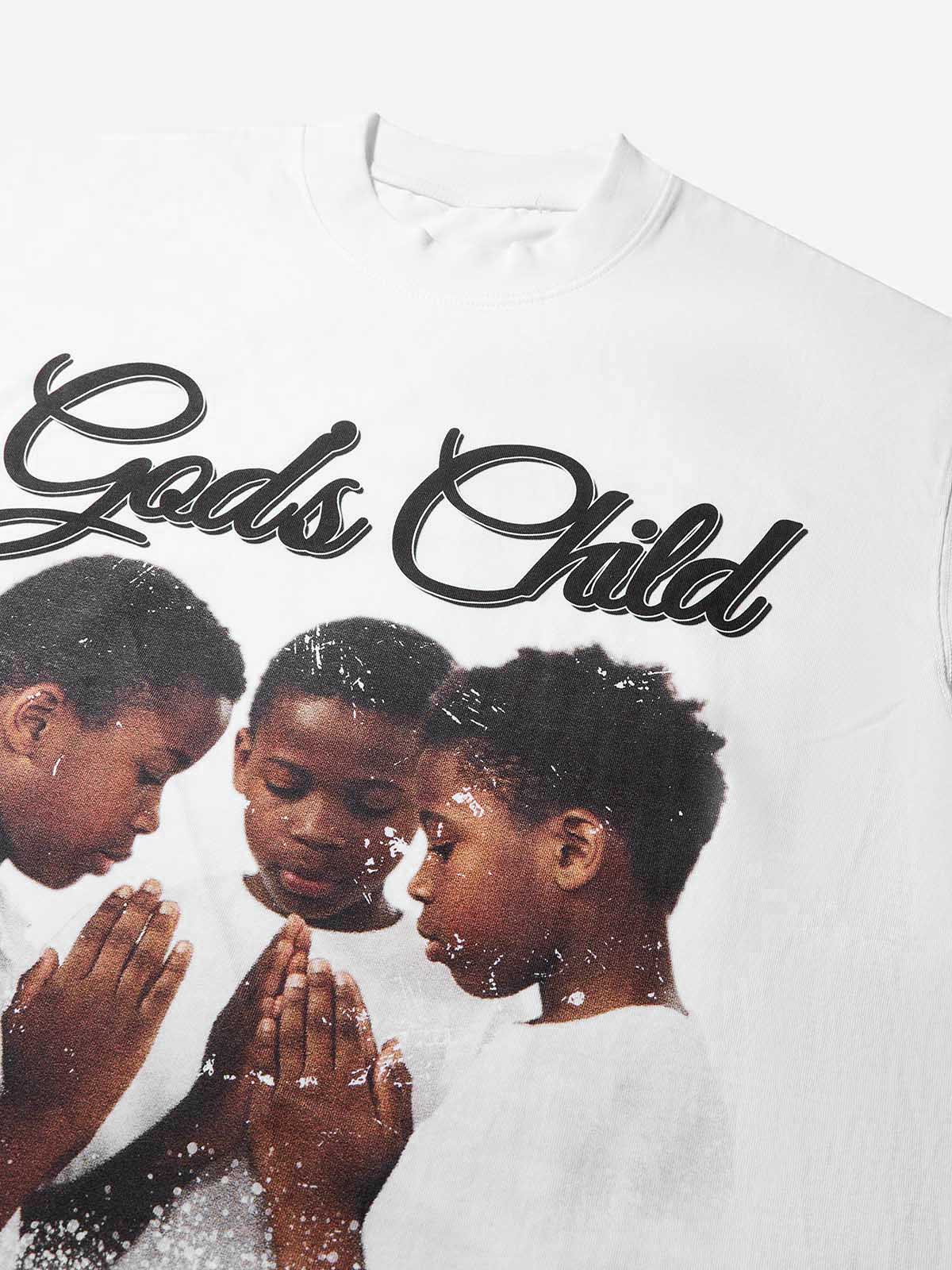3 God’s Child Print T-shirts