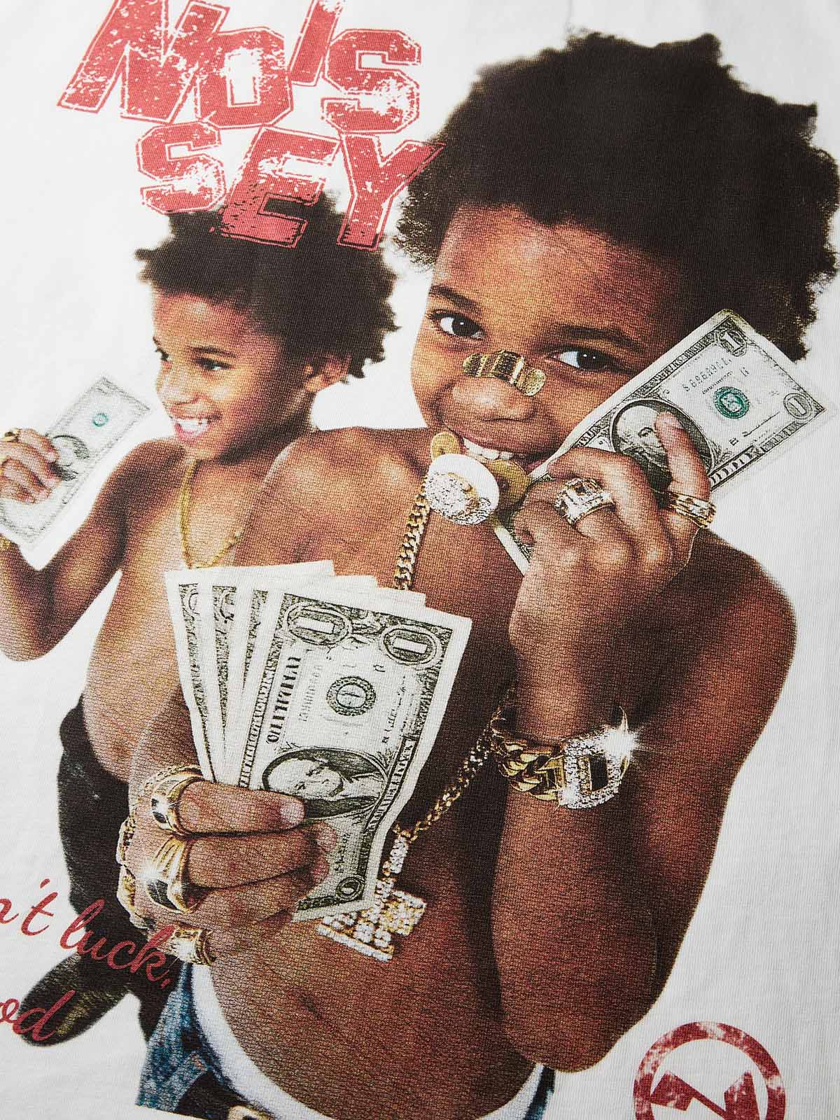 Money & Kids Vintage Print T-shirt