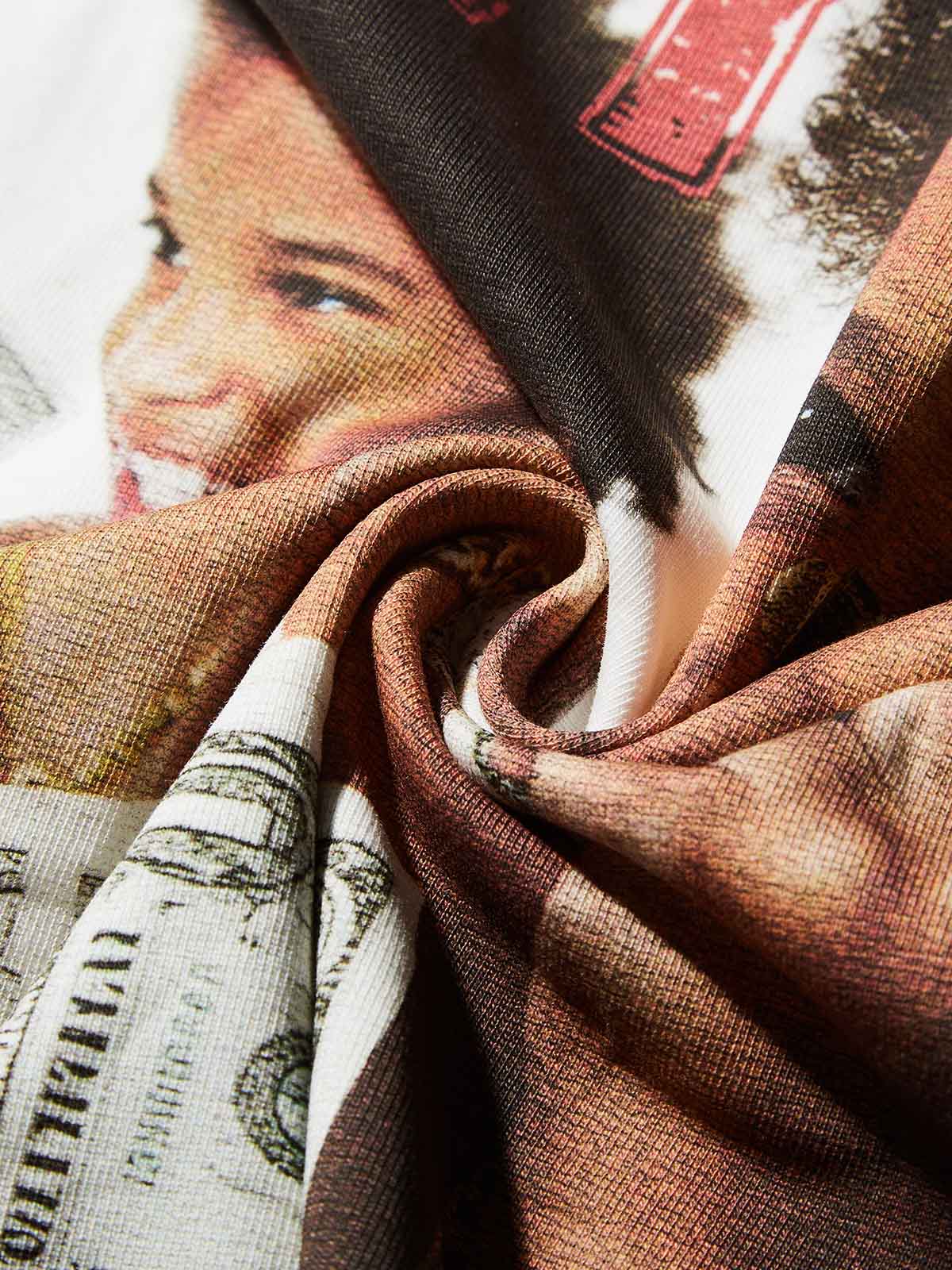 Money & Kids Vintage Print T-shirt