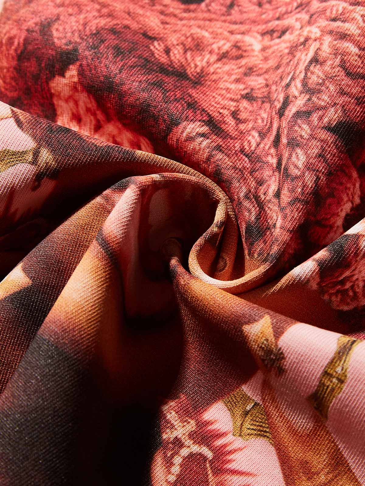 Rich Girl Cat-ear Hat Print pink Preppy T-shirt