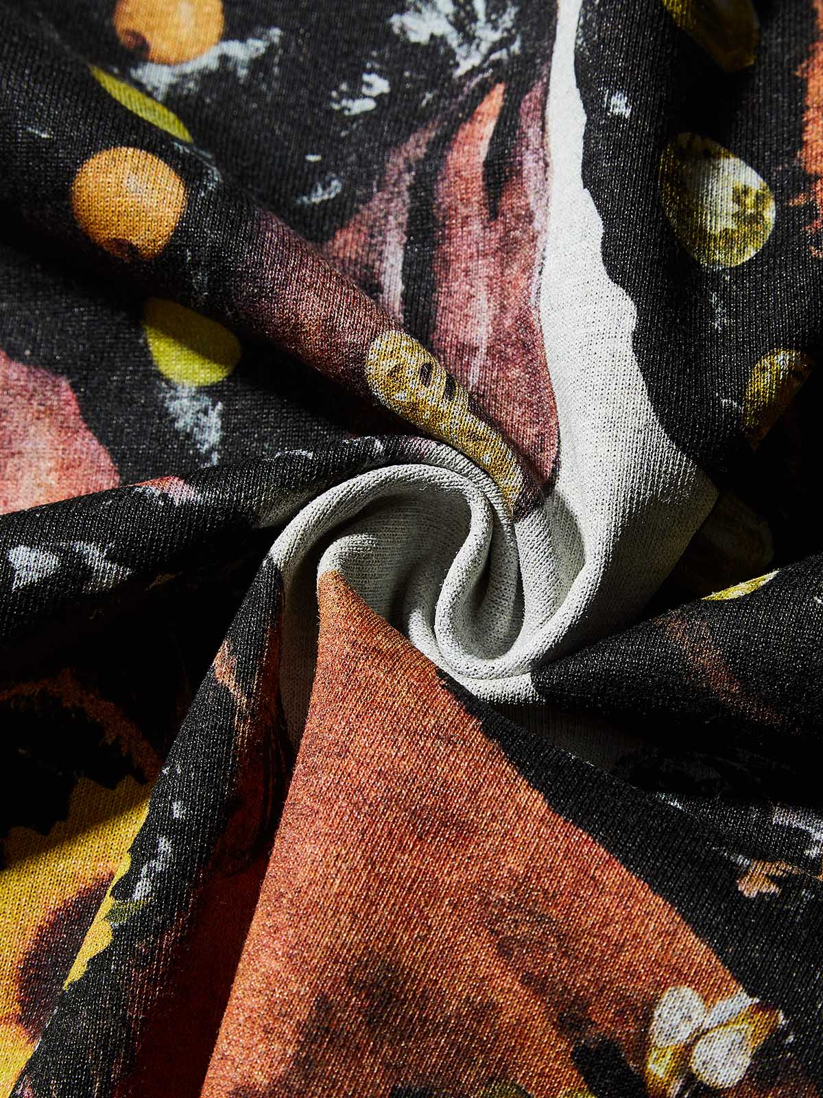 Four Girls' Braided Hair Preppy Style Print T-shirt