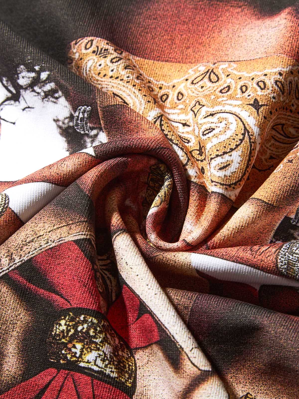 Scout Boy DIY Patch Color-Block Preppy Printed T-Shirt