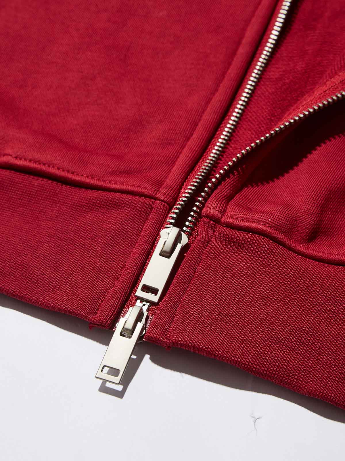 The Virgin Mary and Her Diamond-Robed Print Red Hoodie