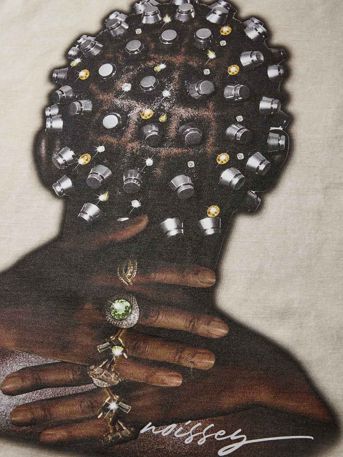 Rivet Braided Hair Art Print Washed T-shirt