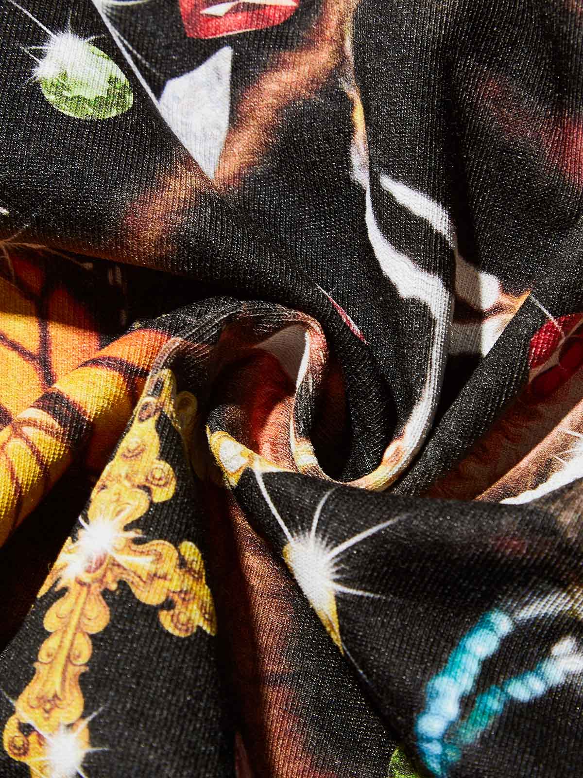 Girly Braided Diamond Art Preppy Print T-shirt