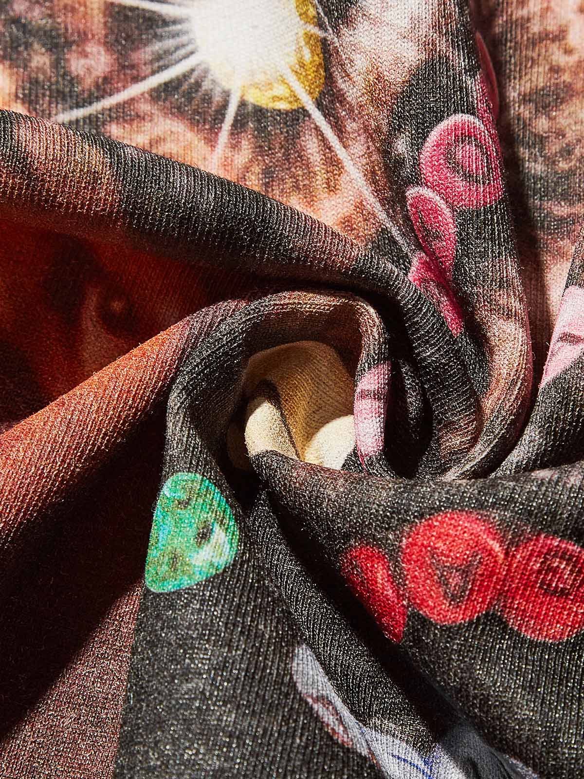 Friendship bracelet accessories braided girl print preppy style T-shirt