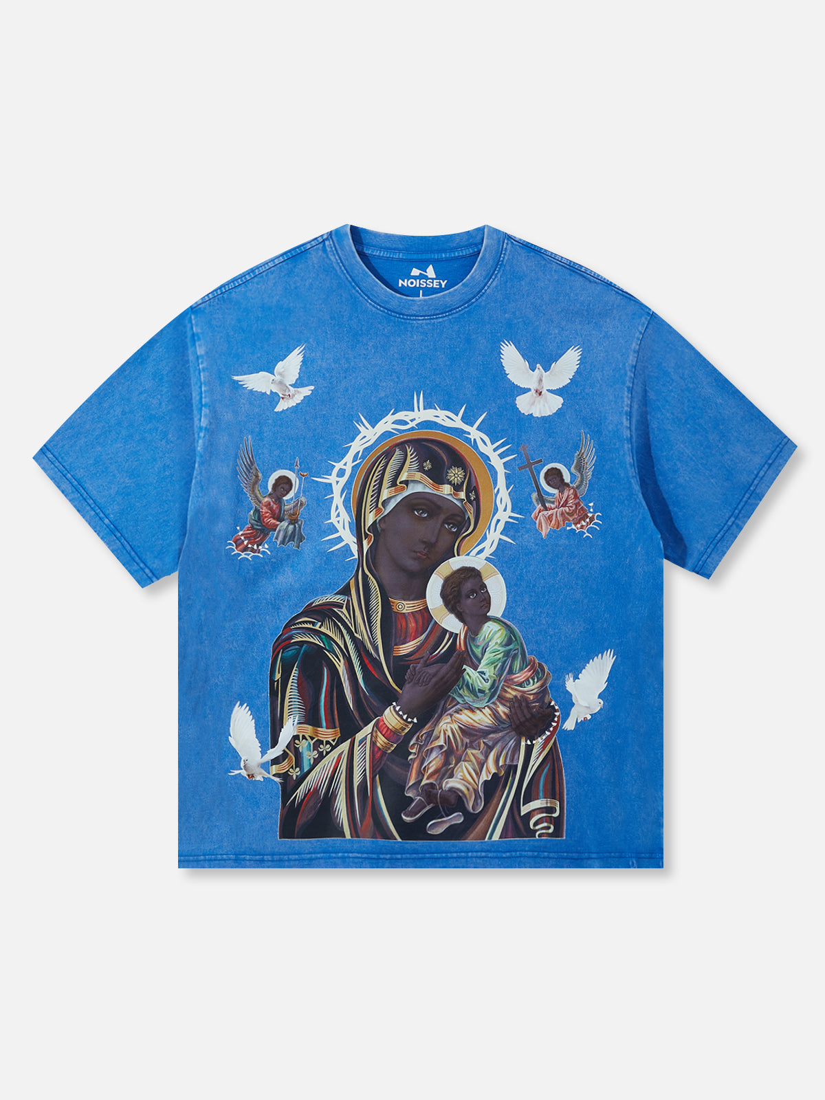 OBSTACLES & DANGERS© Glow in the dark Black Madonna and Child T-shirt