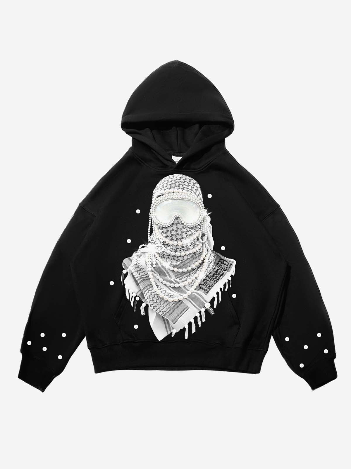 Pearl Desert Headgear Black Tech-Fabric Hoodie