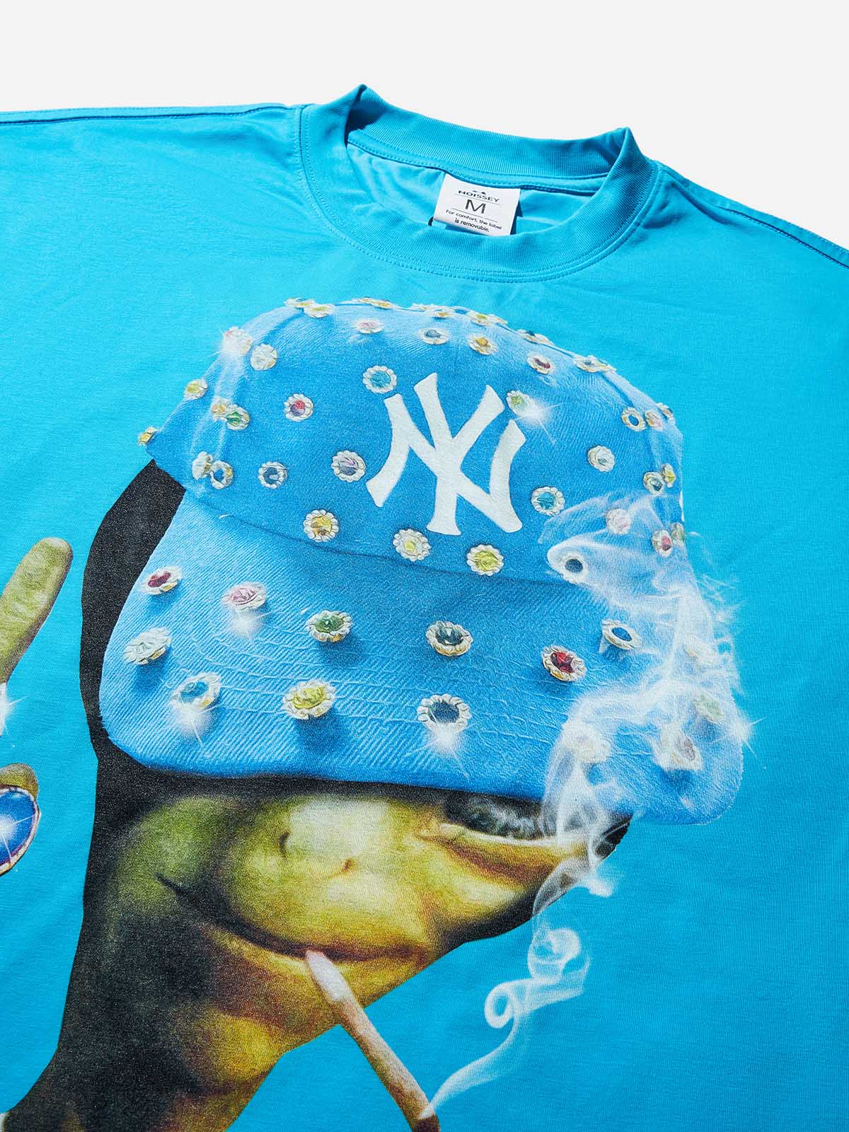 Take me to your dealer! Blue Boxy Oversized T- shirt