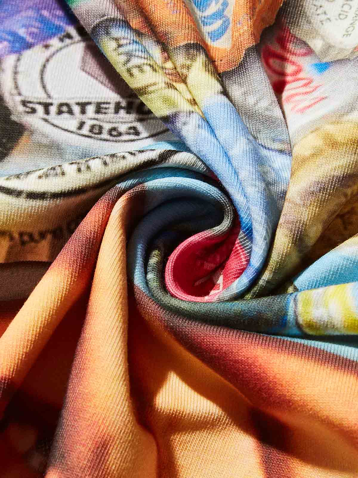 Boxy Oversized T-shirt with Bab Boy Print and Bottle Cap Art Baseball Cap