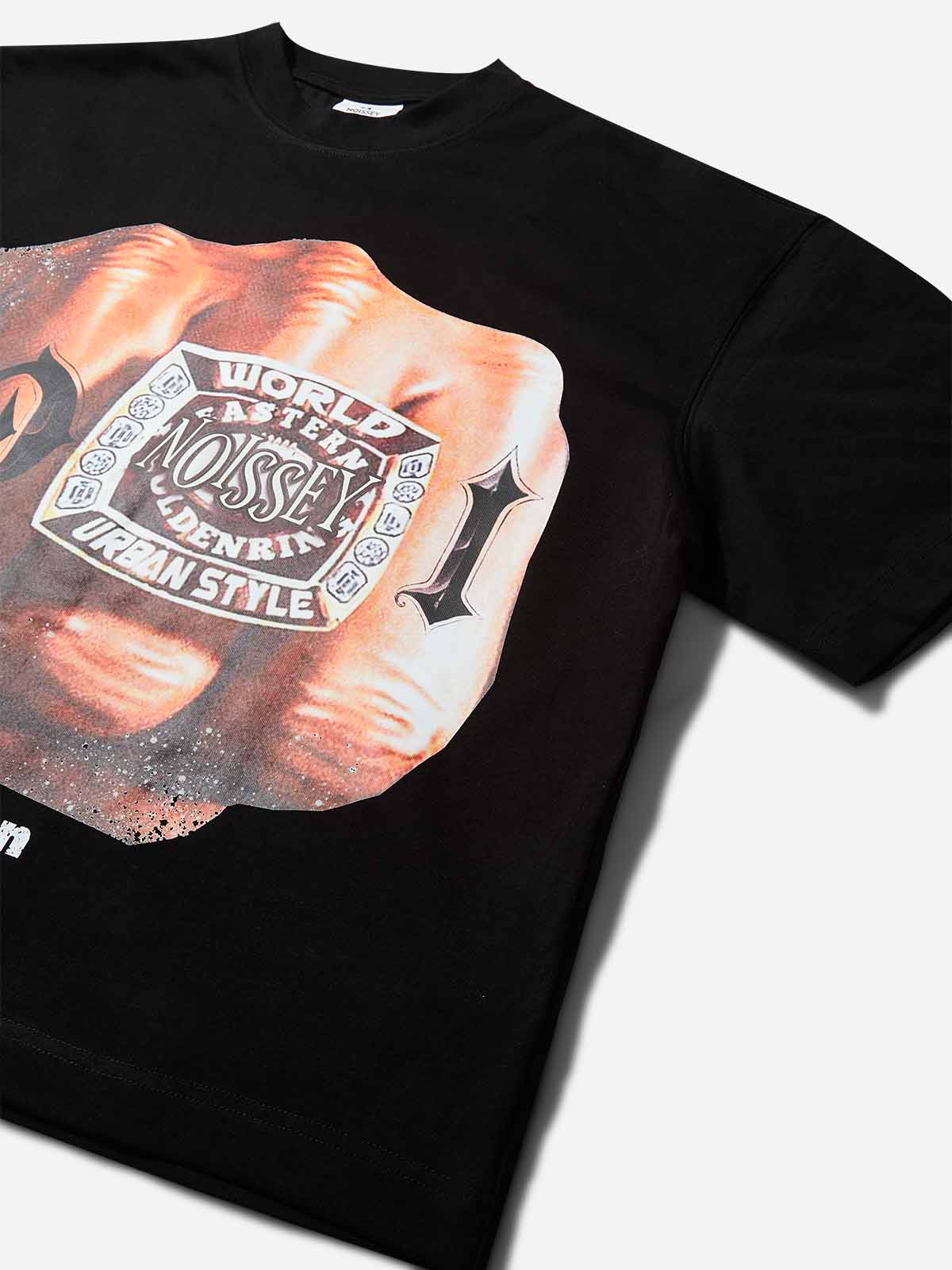 DAP ME UP! Print Boxy Oversized T-Shirt