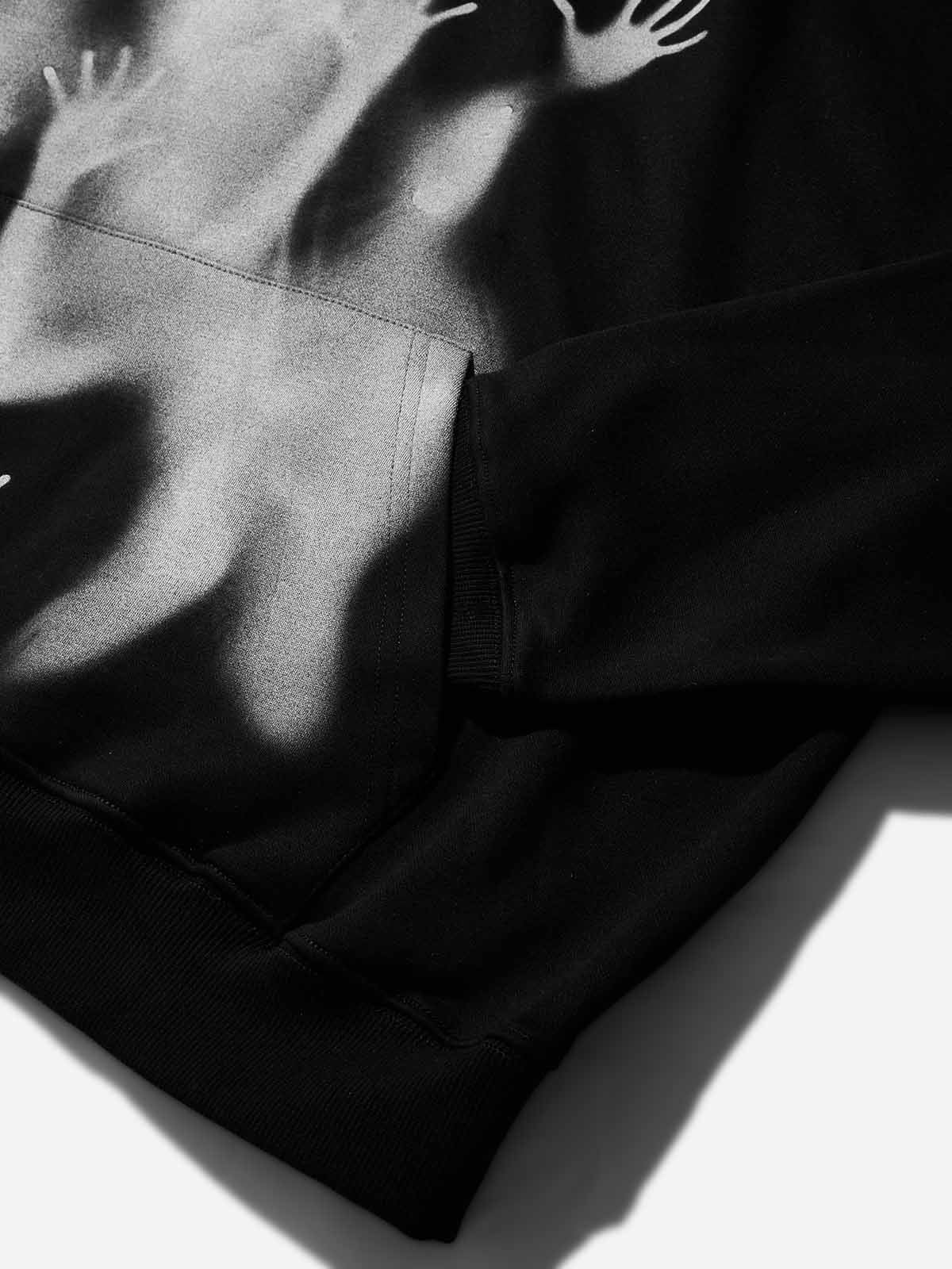 Halloween Special - Horror Portrait Printed Tech-Fabric Hoodie