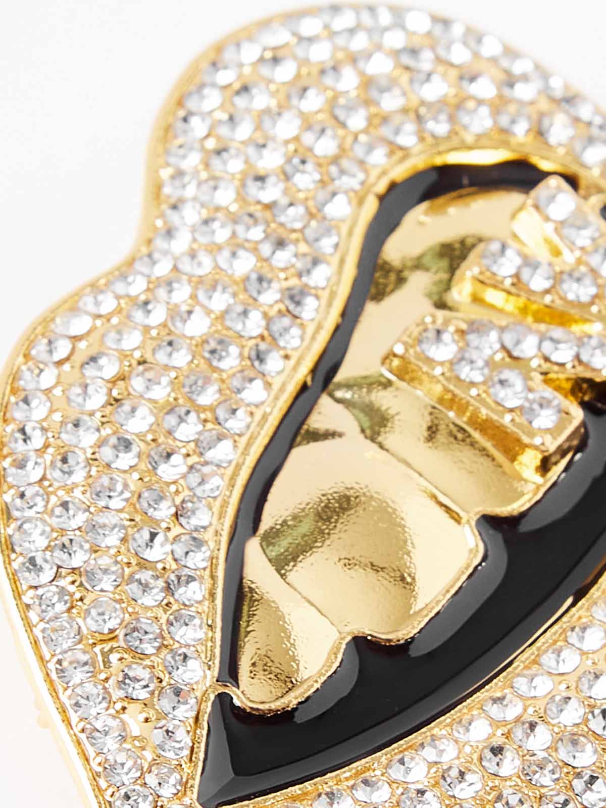 Money-Biting Lip Diamond Grills Warm Zip-Up Hoodie