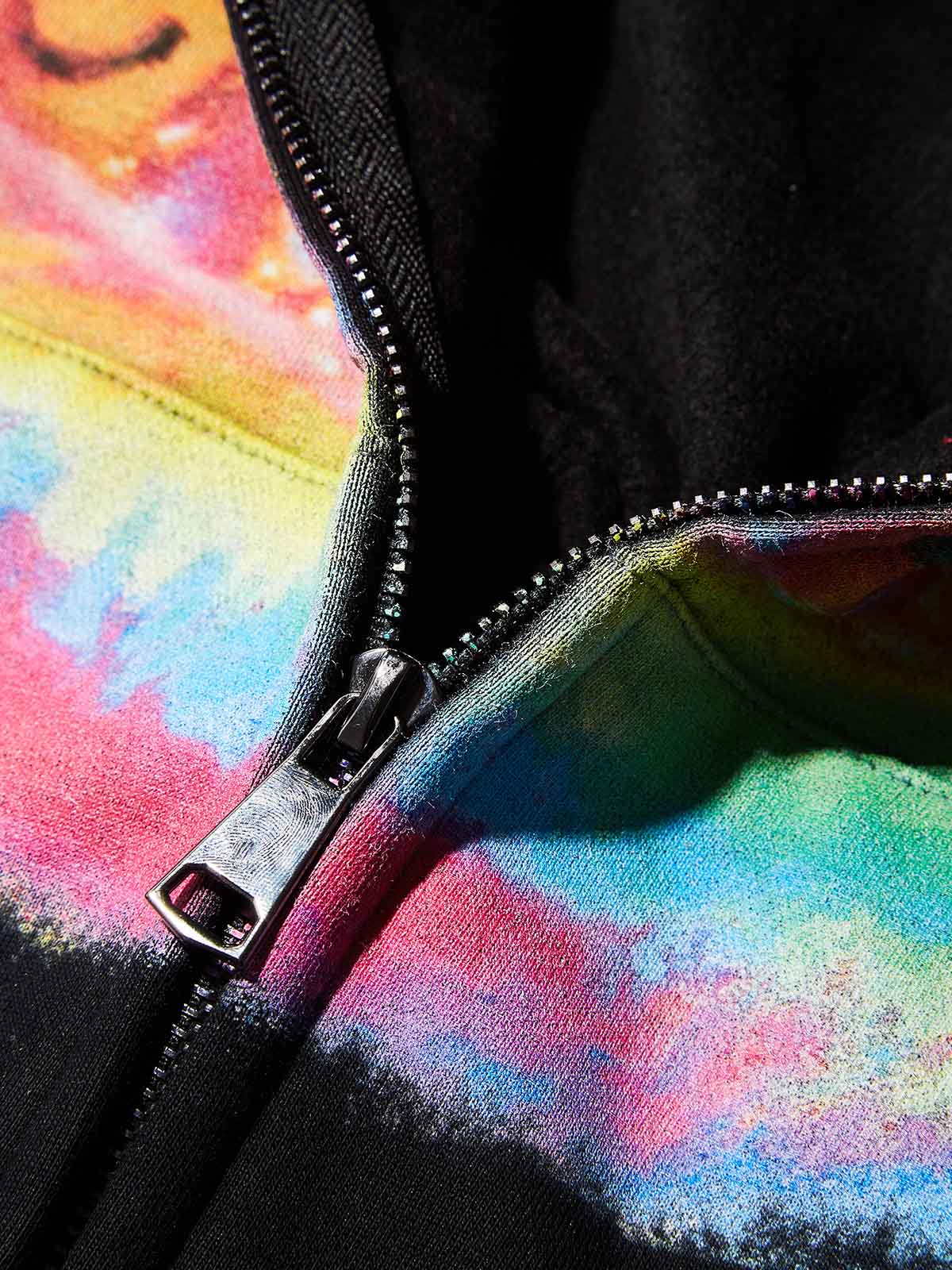 Thermal Imaging Art Grills Warm Zip-up Hoodie