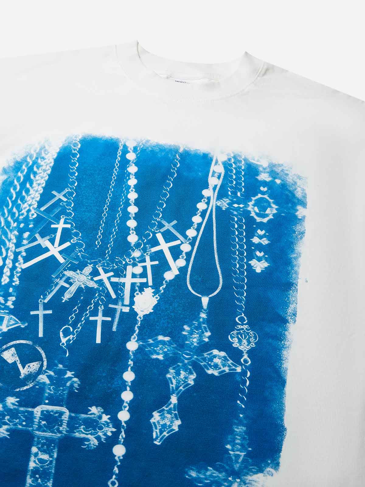 Blueprint Vintage Cross Print T-shirt
