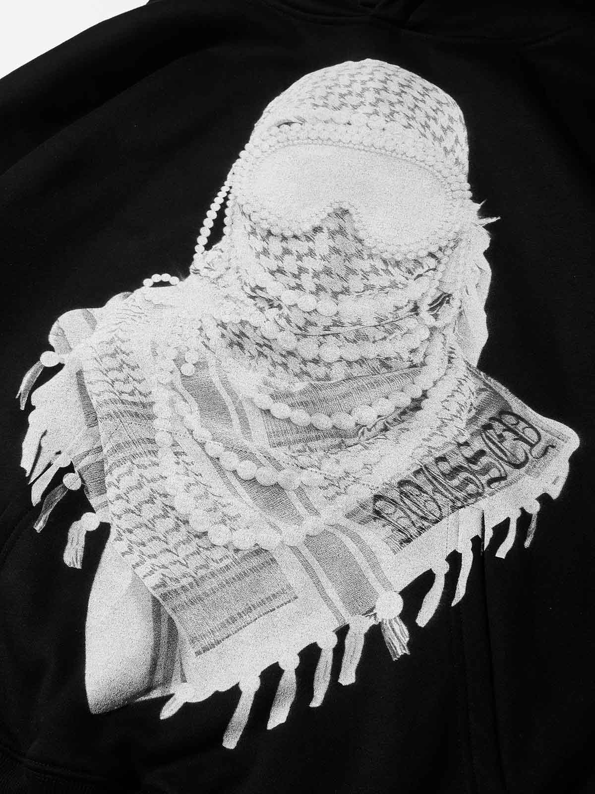 Pearl Desert Headgear Black Tech-Fabric Hoodie