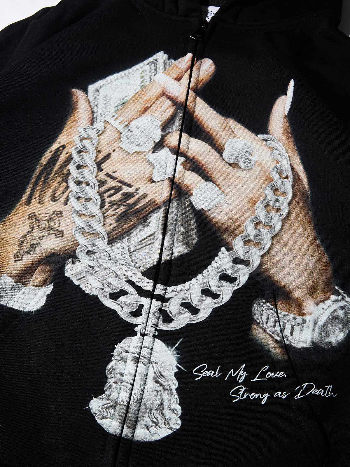 Seal My Love, Strong as Death Warmth-keeping Hoodie