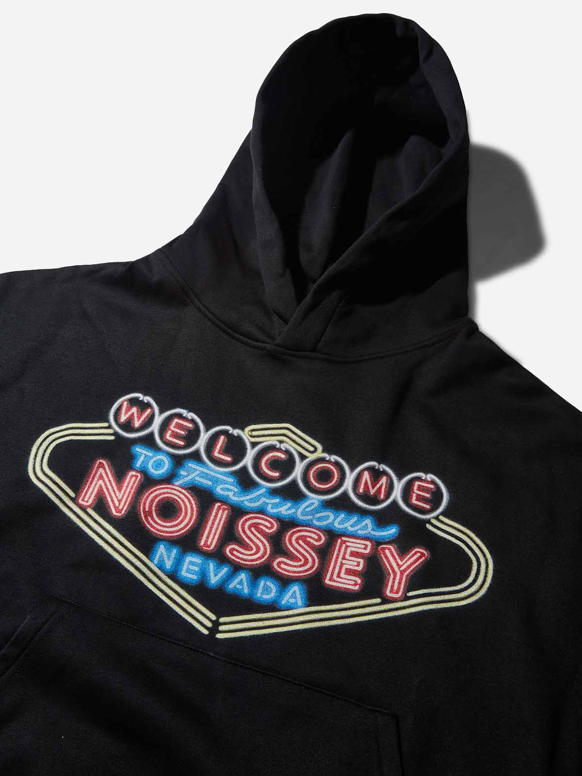 Las Vegas Light Sign Noissey Logo Tech Fabric Hoodie
